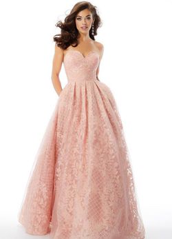 Style 46023 Morilee Pink Size 10 Sweetheart A-line Dress on Queenly