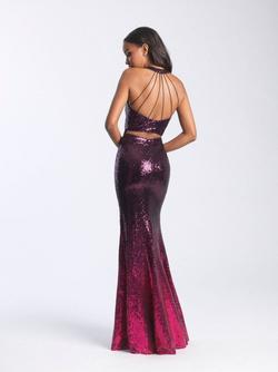 Style 20-362 Madison James Green Size 8 Ombre Straight Dress on Queenly