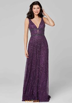 Style 3421 Primavera Purple Size 0 A-line Straight Dress on Queenly