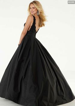 Style 45080 Morilee Black Size 16 Plus Size Train Ball gown on Queenly