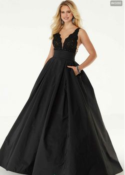 Style 45080 Morilee Black Size 16 Plus Size Ball gown on Queenly
