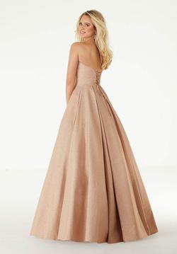 Style 45032 Morilee Rose Gold Size 16 A-line Ball gown on Queenly