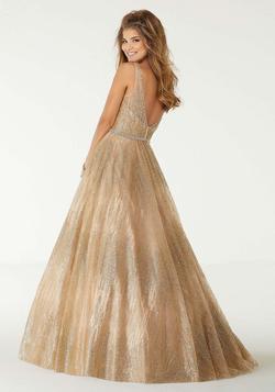 Style 45021 Morilee Rose Gold Size 8 A-line Ball gown on Queenly