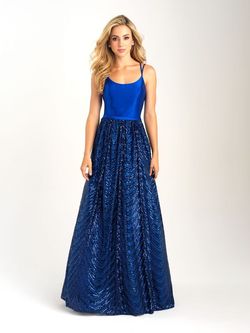 Style 20-363 Madison James Blue Size 2 Silk A-line Dress on Queenly
