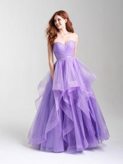 Style 20-300 Madison James Purple Size 10 Ball gown on Queenly