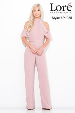 Style 8P1055 Lore Pink Size 12 Plus Size Jumpsuit Dress on Queenly