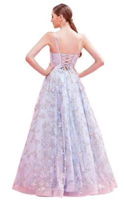 Style J16025 Jadore Blue Size 6 Corset Ball gown on Queenly