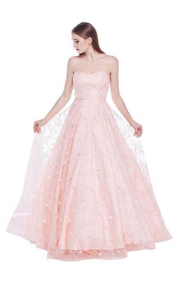 Style J14035 Jadore Pink Size 12 Train Sweetheart A-line Dress on Queenly