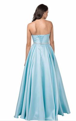 Style CL2104 Coya Blue Size 10 Straight A-line Dress on Queenly