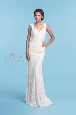 Style CL1369 Coya White Size 6 Sweetheart Sheer Mermaid Dress on Queenly