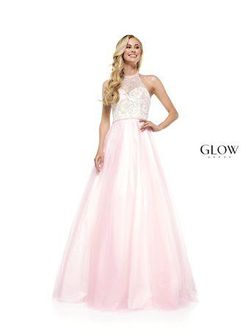 Style G887 Colors Pink Size 6 Sheer Halter A-line Dress on Queenly