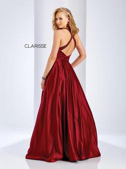 Style 3489 Clarisse Red Size 8 Halter A-line Dress on Queenly