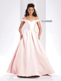 Style 3442 Clarisse Pink Size 12 Ball gown on Queenly