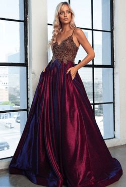 Style 5017 Amelia Couture Red Size 10 Sweetheart Ball gown on Queenly