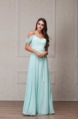 Style 824 Amelia Couture Blue Size 18 Turquoise Straight Dress on Queenly
