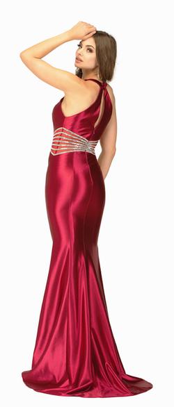 Style 90026 Abby Paris Purple Size 6 Straight Dress on Queenly