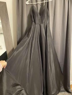 Sherri hill Black Size 0 Wedding Guest Spaghetti Strap Ball gown on Queenly