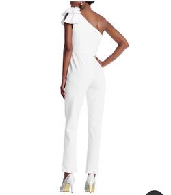 Adrianna Papell White Size 4 Jumpsuit Dress on Queenly