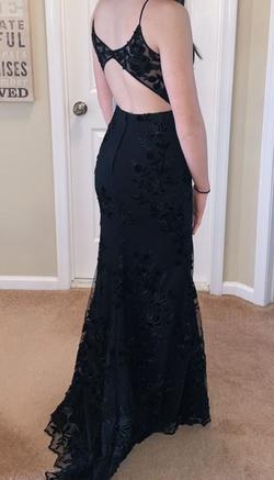 Nina Canacci Black Size 2 Lace Floor Length Mermaid Dress on Queenly