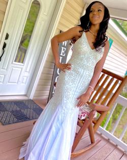 Xscape Blue Size 6 Prom Mermaid Dress on Queenly
