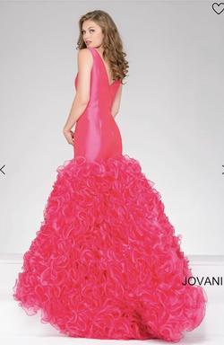Jovani Hot Pink Size 2 Mermaid Dress on Queenly