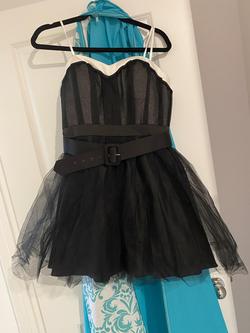 Jovani Black Size 10 Midi Homecoming Appearance $300 Cocktail Dress on Queenly