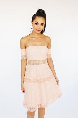 Style Danika McKenzie Rae Pink Size 2 Peach Cocktail Dress on Queenly