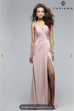 Faviana Pink Size 0 Side slit Dress on Queenly