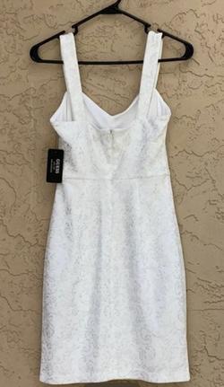 Guess White Size 2 Cut Out Mini Cocktail Dress on Queenly