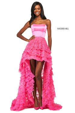 Style 53720 Sherri Hill Pink Size 00 Pageant Ball gown on Queenly