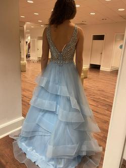 Camille La Vie Blue Size 0 Ball gown on Queenly