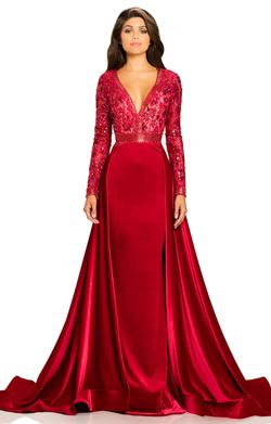 Jonathan Kayne Red Size 8 Overskirt Straight Dress on Queenly