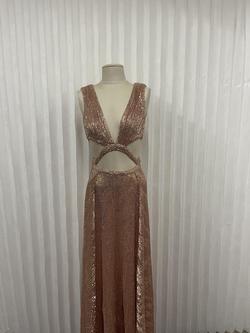 Abyss by Abby Pink Size 6 Floor Length Side slit Dress on Queenly