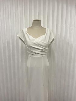 Fashion Nova White Size 6 Summer Side slit Dress on Queenly