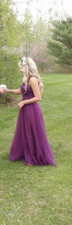 MoriLee Purple Size 2 Prom Straight Dress on Queenly