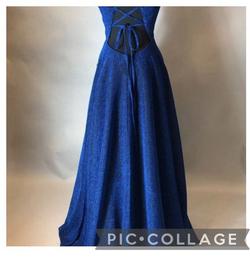 Jovani Blue Size 12 Corset Plus Size A-line Dress on Queenly