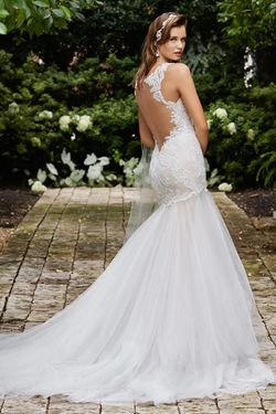 Style 14700 Wtoo Nude Size 14 Floor Length Wedding Ball gown on Queenly