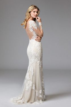 Style 17764 Wtoo White Size 10 Wedding Tall Height Ball gown on Queenly