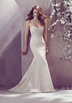 Style 1800 Mikaella White Size 14 Wedding Mermaid Dress on Queenly