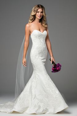 Style 18727 Wtoo White Size 6 70 Off Pageant Floor Length Wedding Mermaid Dress on Queenly