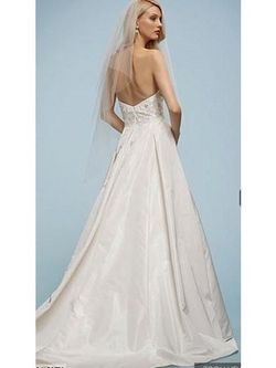 Style 3033B Watters White Size 12 Tall Height Floor Length A-line Dress on Queenly