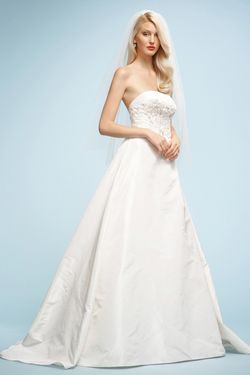 Style 3033B Watters White Size 12 Wedding Ivory Floor Length A-line Dress on Queenly