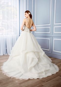Style J6439 Moonlight White Size 16 J6439 Ivory Tall Height Floor Length A-line Dress on Queenly
