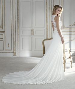 Style PALMERA La Sposa White Size 12 Plus Size Mermaid Dress on Queenly