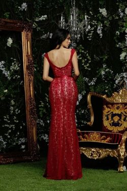 Style 20315 Impression Red Size 16 $300 Military Plus Size Floor Length Mermaid Dress on Queenly