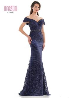 Style MV1122 Colors Dress Blue Size 20 Plus Size Navy Mermaid Dress on Queenly