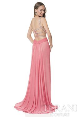 Style 1615P1313 Terani Orange Size 2 Prom A-line Dress on Queenly