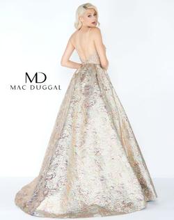 Style 2010 Mac Duggal Gold Size 4 Prom Ball gown on Queenly