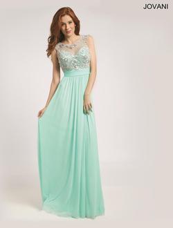 Style 20360A Jovani Green Size 12 Straight Plus Size A-line Dress on Queenly