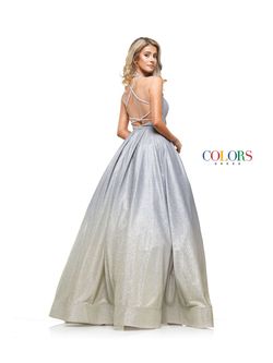 Style 2155 Colors Dress Gold Size 6 Ombre Ball gown on Queenly